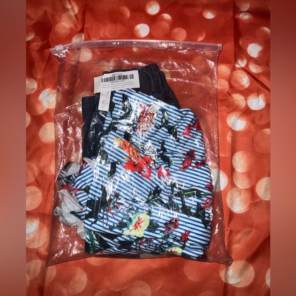 Long sleeves floral top +distressed jeans set, for toddler girl 3-4T, brand new! - Picture 5 of 5